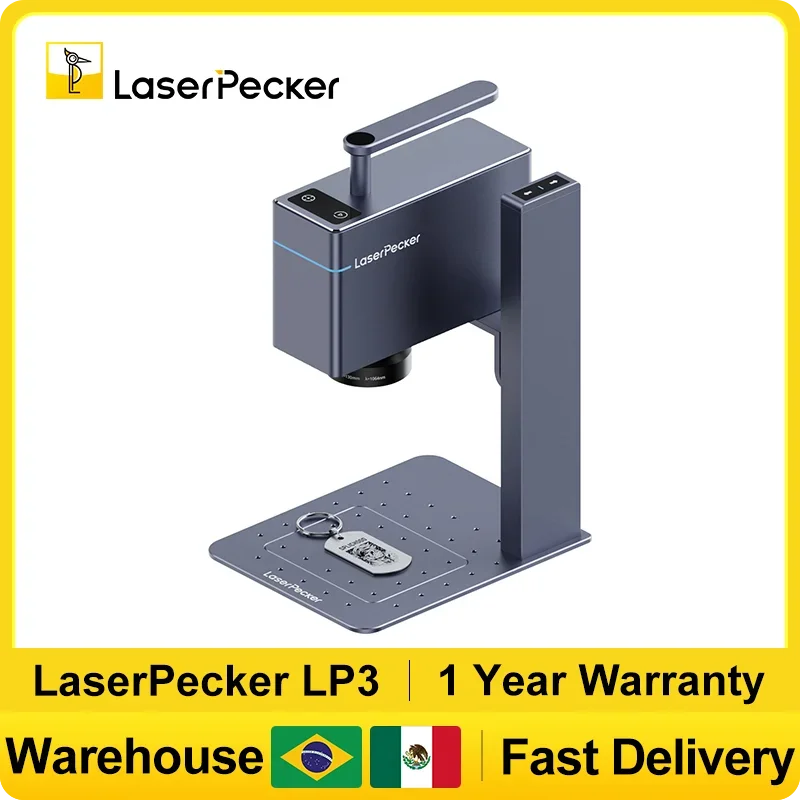 Laserpecker LP3 Mini Handheld Portable Laser Engraver IR Technology for Metal Plastic Customization DIY Tool