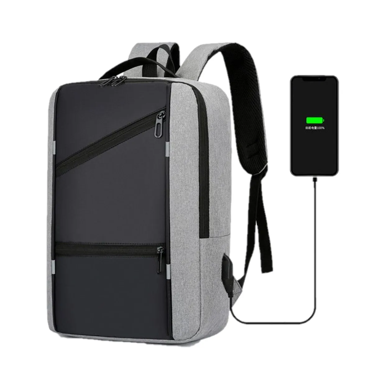 Mochila Antirrobo Impermeable Escolar Laptop 15.6p Carga Usb 9065