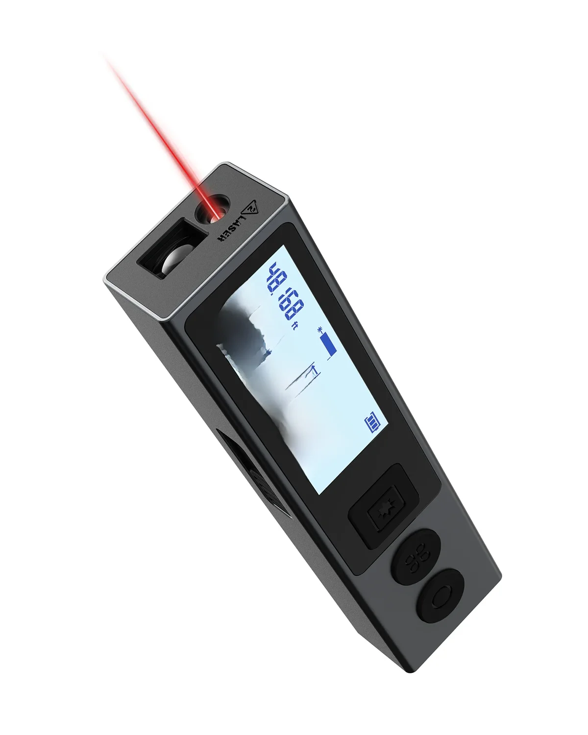 MILESEEY MiNi Digital Laser Tape Measure M120,Bluetooth Measurement Tools,Elegant Minimalist Metallic Distance Meter Case