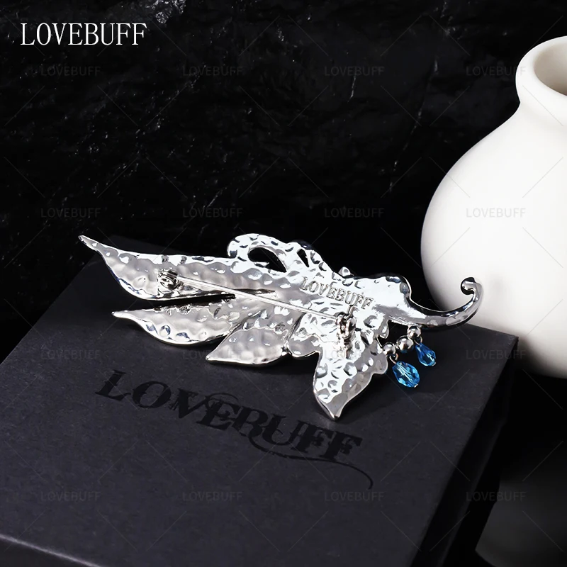 LOVEBUFF Genshin Impact Artifact Recollection of Days Past Inspired Spinning Flower Butterfly-shaped Brooch