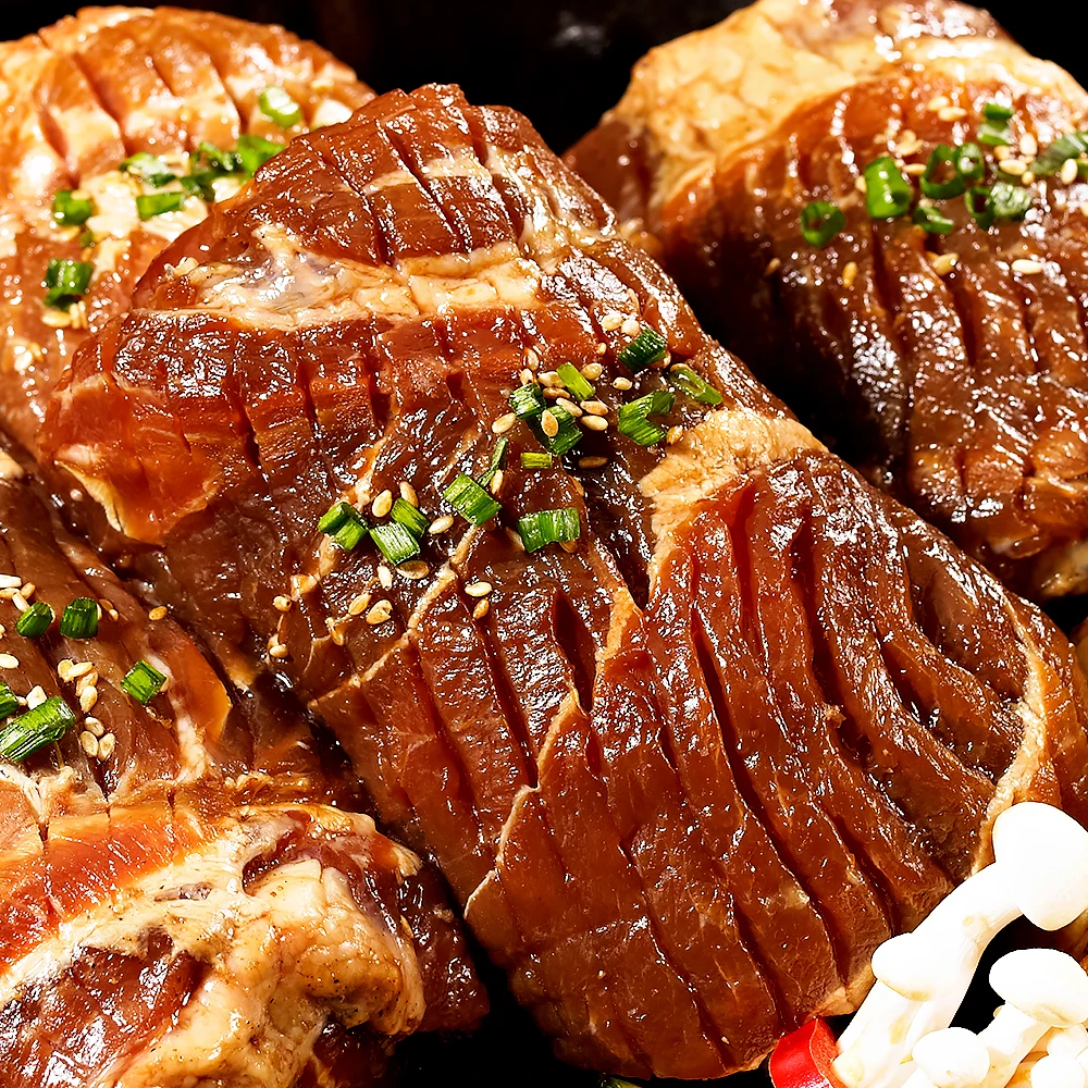 [Diningfox] DWAEJIWANGGUI, Mapo King Grilled Pork 1.2kg *2pack (Total 2.4kg), Slashed Grilled Big Pork, taste of pork ribs, Alcohol Side Dish, Camping Food