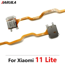 New For Xiaomi 11 Lite 5G SIM Card Holder Tray Slot Reader Socket Flex Ribbon Cable Connector Board Replacement