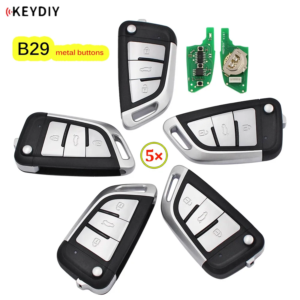 

5pcs/lot KEYDIY B29 Metal Button B Series Universal KD Remote Control for KD200 KD900 KD900+ URG200 KD-X2 Mini KD for BMW Style