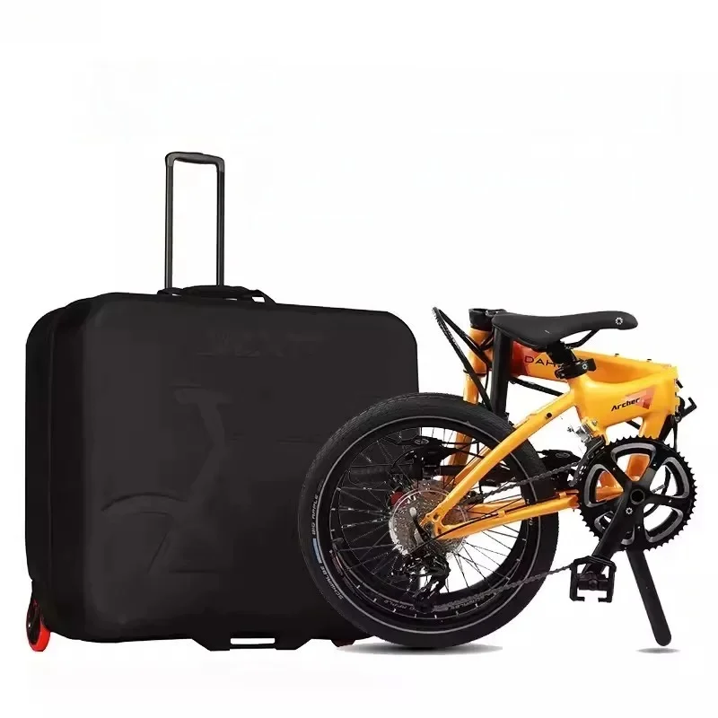 AliExpress XXF EVA Folding Bicycle Portable Handheld Loading Bag For Brompton DaHon Bike Hard Shell Air Transport Bike Round Trip Suitcase