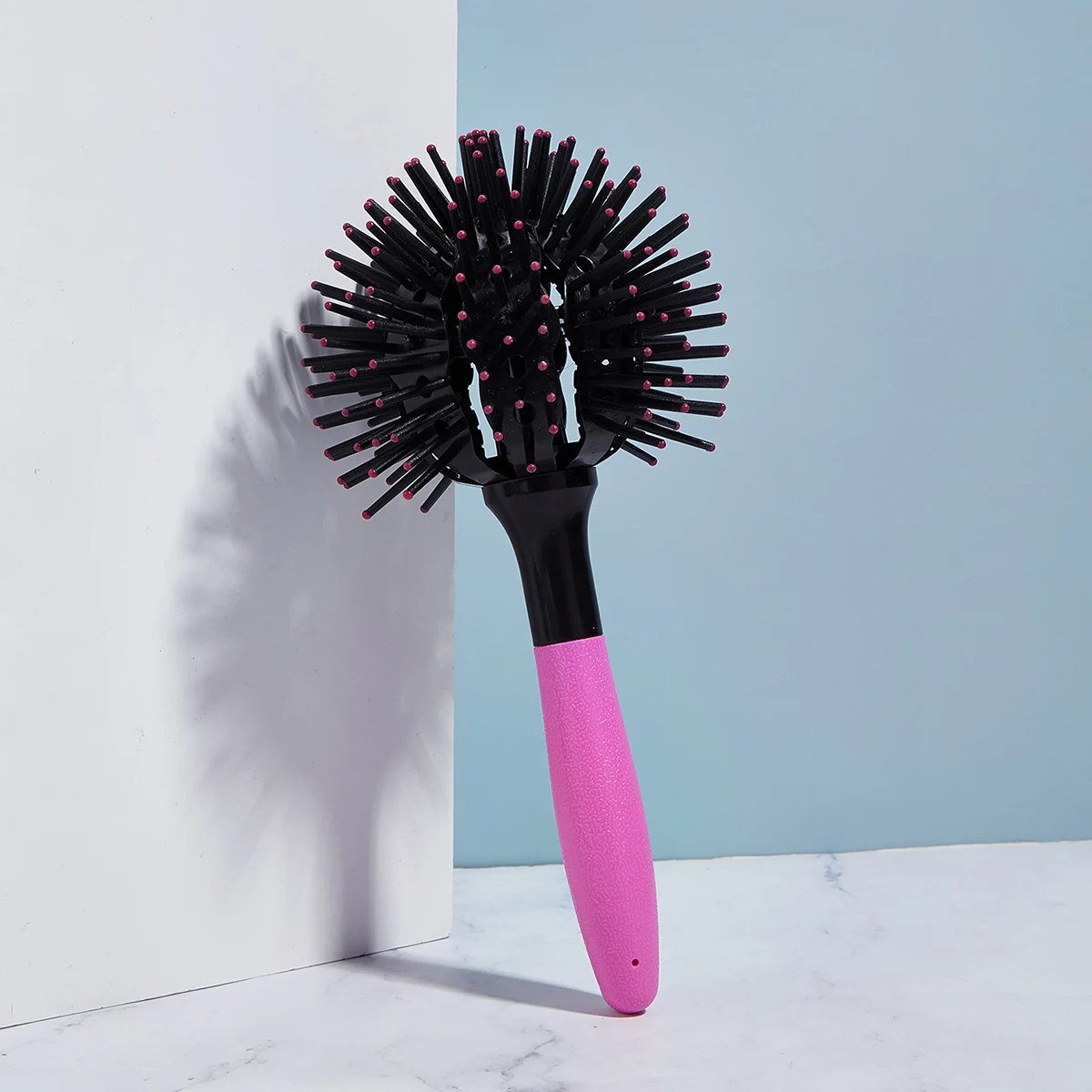 3D Round Hair Brushes Comb 360° Round Styling Hair Brush Detangling Hairbrush Salon Spherical Ball Brush for Thick Curly Hair