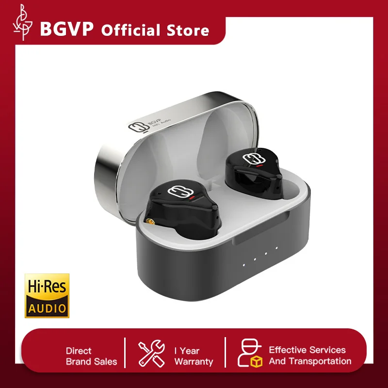 BGVP Q3 Headphone TWS Bluetooth5.3 Headset Wireless HIFI MMCX In-ear Monitors Earphone