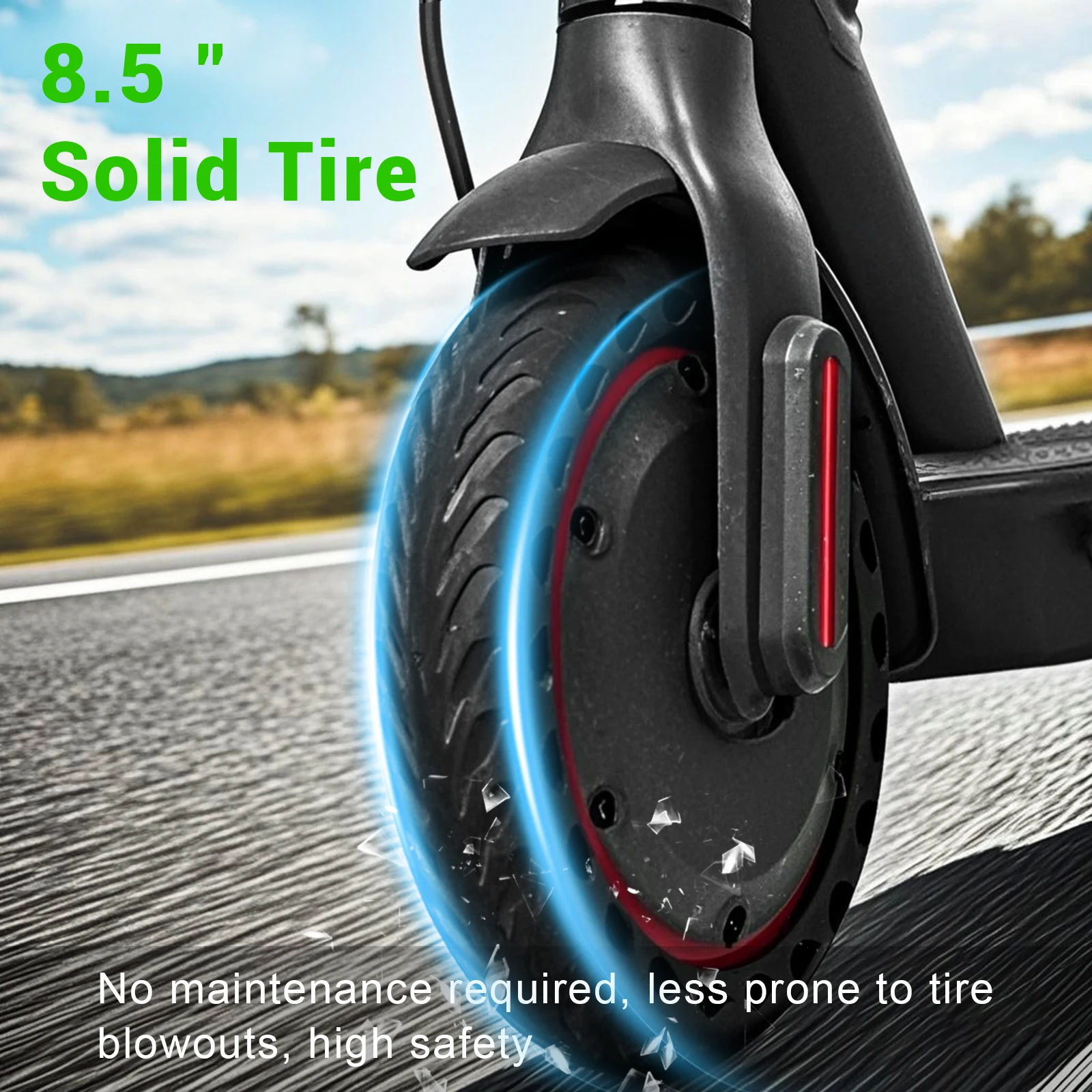 Fotografia 4: Scooter Elétrico AOVOPRO M365PRO Max para Adultos, Alcance de 35KM, Velocidade Rápida, Scooter Elétrico Dobrável de 8,5 Polegadas
