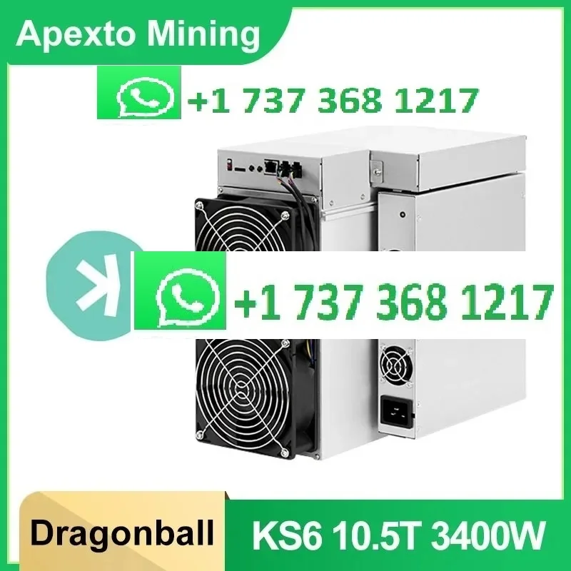 GREAT OFFER !!! ORIGINAL NEW Dragonball Miner KS6 10.5T 3400W KAS Mining  FREE SHIPPING