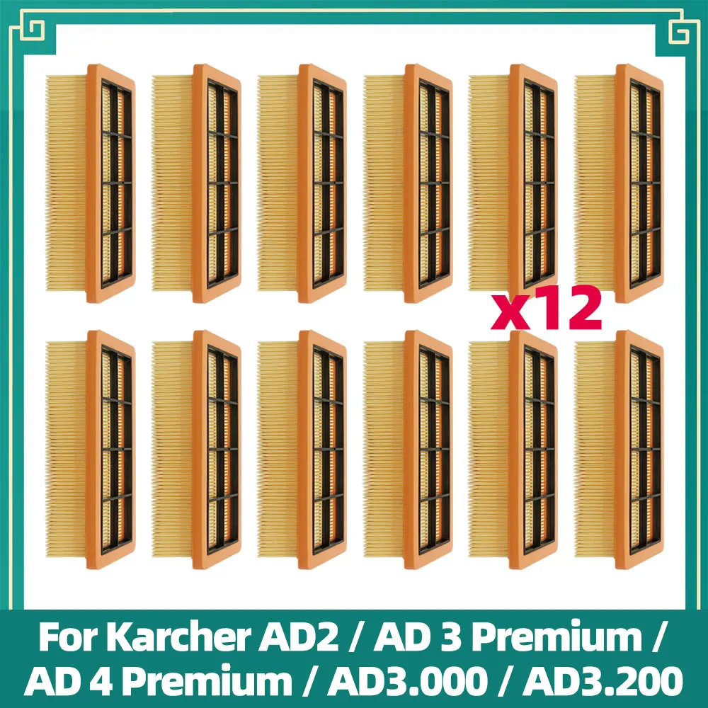 Replacement Filters Fit for Karcher AD2 / AD 3 Premium / AD 4 Premium / AD3.000 / AD3.200, 6.415-953.0