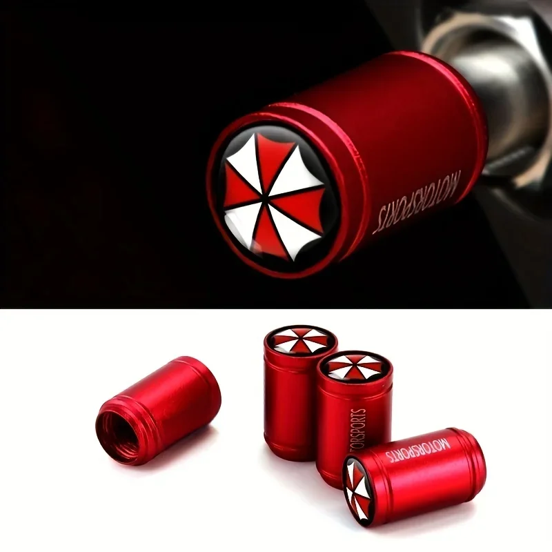 AliExpress NONE 4Pcs Umbrella Car Wheel Tires Valve Stem Caps Universal Style Antirust Core Motorcycle Bike Dust Stem Cap Car Accessories