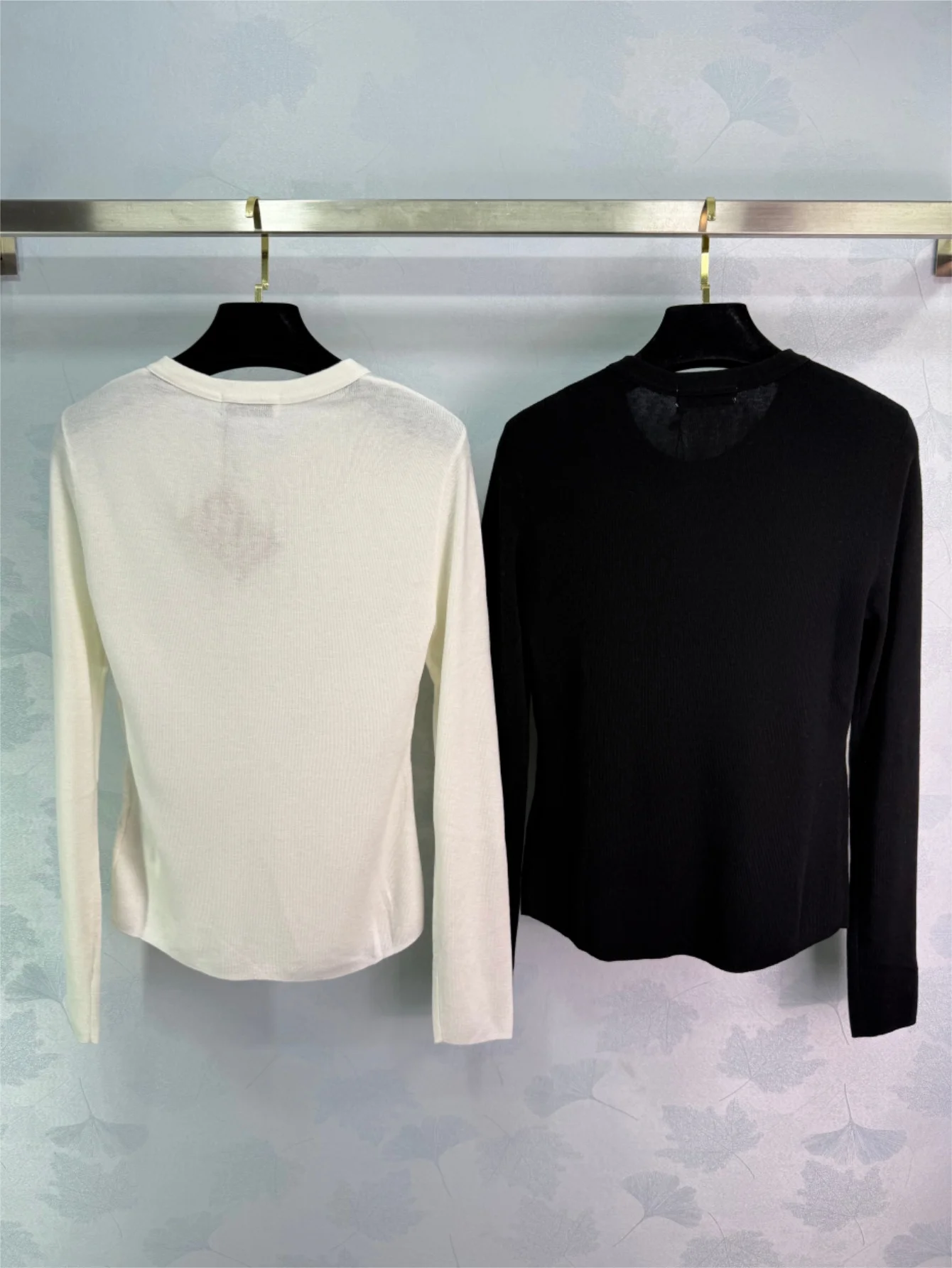 

Осень 2025 г., новый дизайн, женский топ с круглым вырезом и длинными рукавами