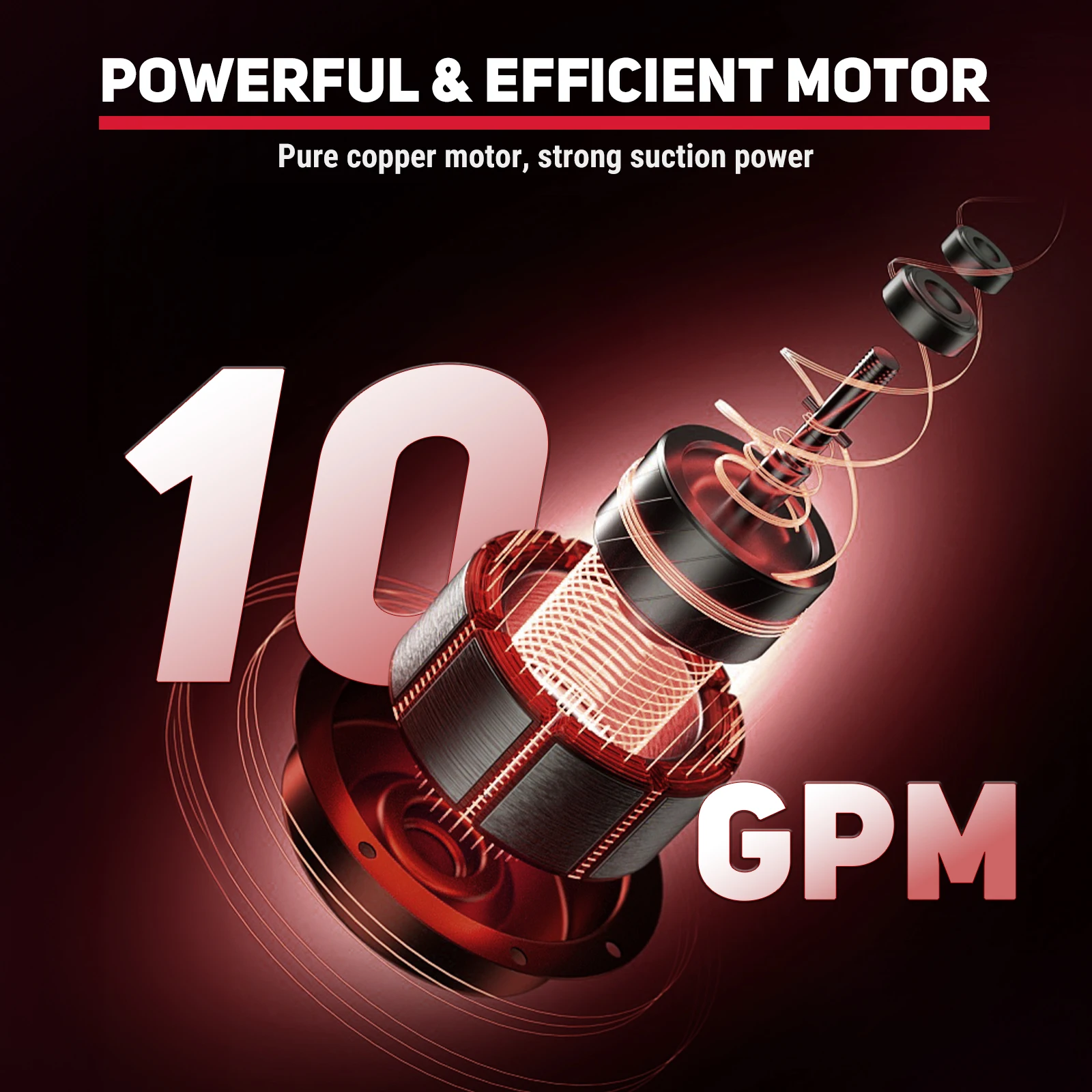 Boat Fuel Transfer Pump 12V 10GPM Diesel Transfer Pump Portable Electric Cast Iron for Heavy Duty Vehicle Transfer Gasoline Pump