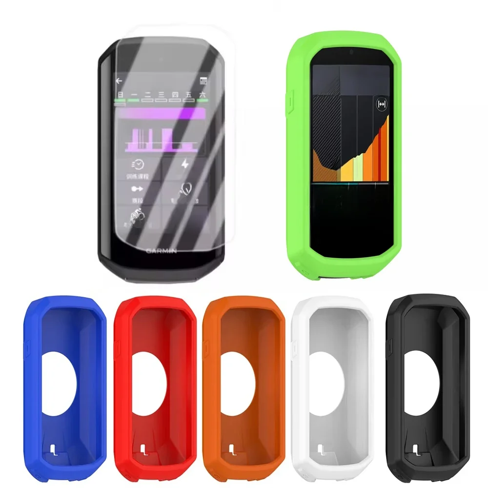 AliExpress KomoKe Silicone Soft Edge Shell Protective Case Screen Protector Film Cover For Garmin Edge 1050 GPS Bicycle Computer Skin Accessories