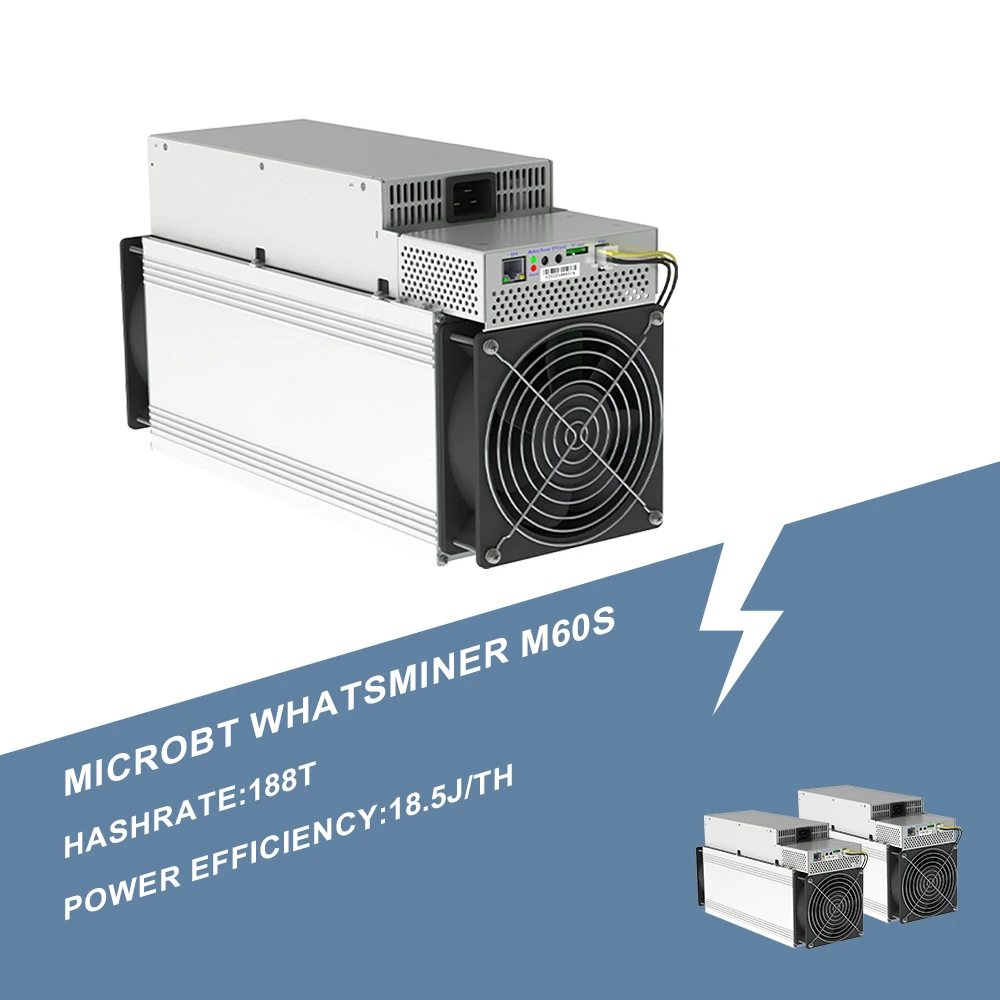 

special offer _ buy 3 get 2 free _ MicroBT WhatsMiner M60S 188T High Efficiency SHA256 Bitcoin Miner