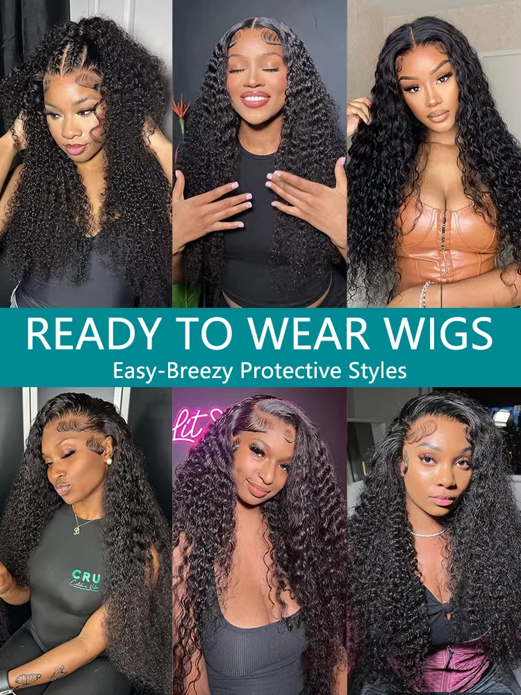 Mossily HD 40 42 นิ้ว CURLY Wigs ผมมนุษย์ 13x6 Deep WAVE วิกผมลูกไม้ด้านหน้าด้านหน้า 13x4 ลูกไม้ด้านหน้า 5x5 Glueless Remy ผมความหนาแน่น 200