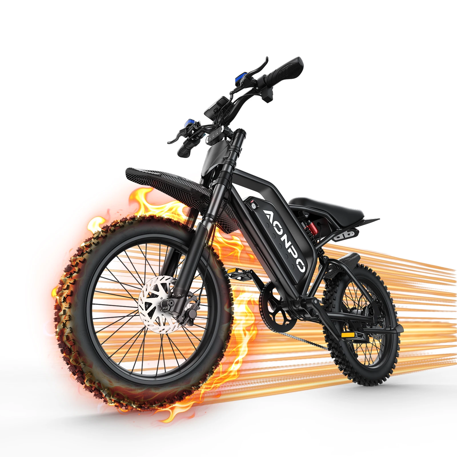 ZYLVRO V21 E Bike für Erwachsene, 3500W Motor, 52V 20Ah herausnehmbarer Akku, 17-Zoll-Offroad-Reifen, maximale Reichweite 100 km, 50 km/h E-Bike, Doppelfederung & Scheibenbremse, 7 Gänge