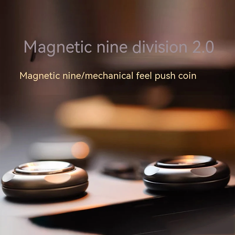 GAO Studio Magnetic Master 2.0 Fidget Slider Antistress EDC Erwachsene Fidget Toys Metall Spinner Ratsche Haptische Münze für Angst – Detail 6