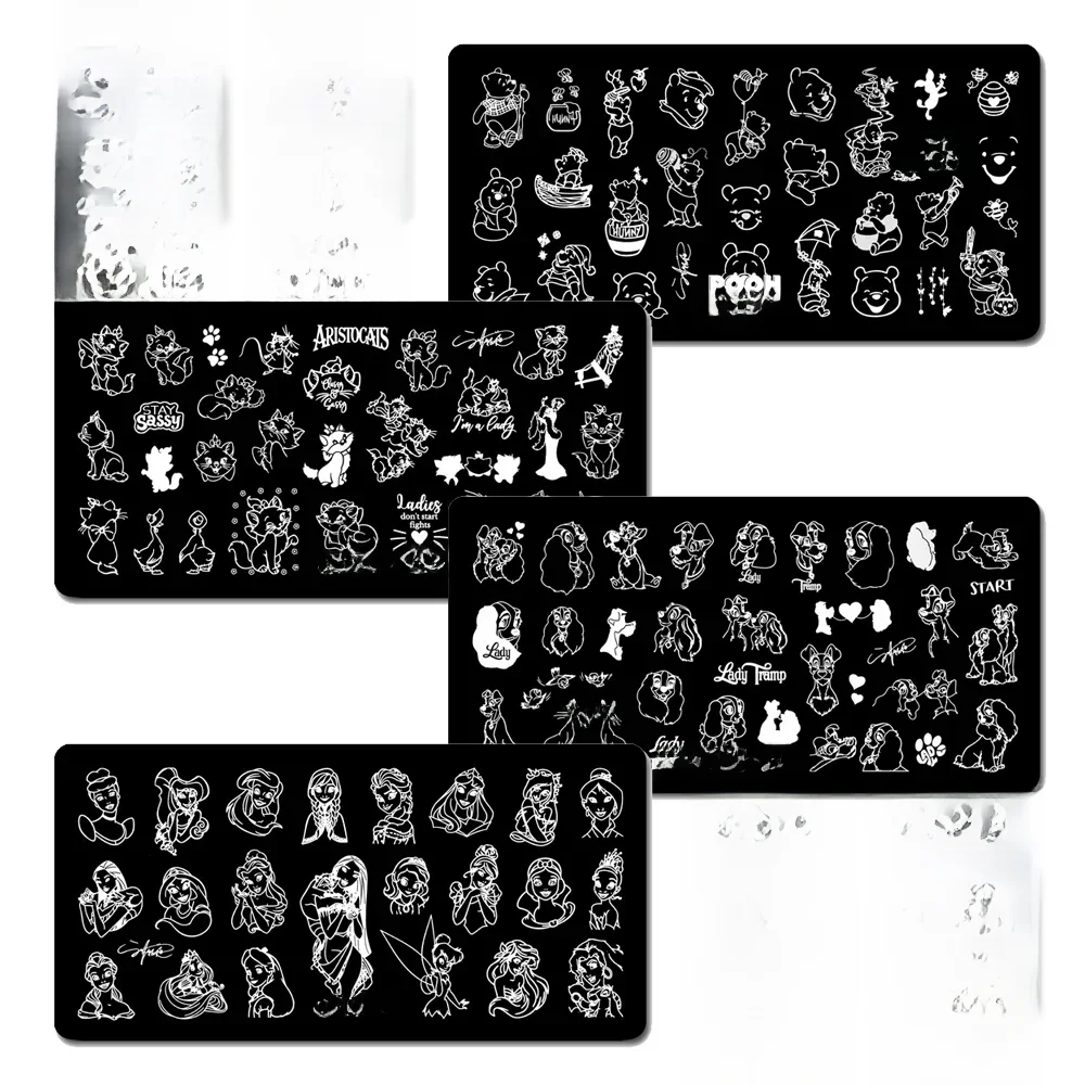 Mouteen disney neues produkt starten nagel stempel platte disney voller charakter bild stempel