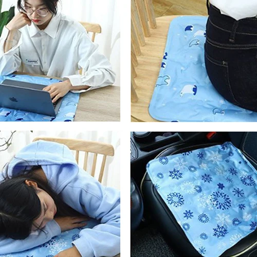 Summer cool ~ mat summer ice cold pillow, muscle neck cooling PVC pad, home ice mat, pet cooling mat, cat durable blanket