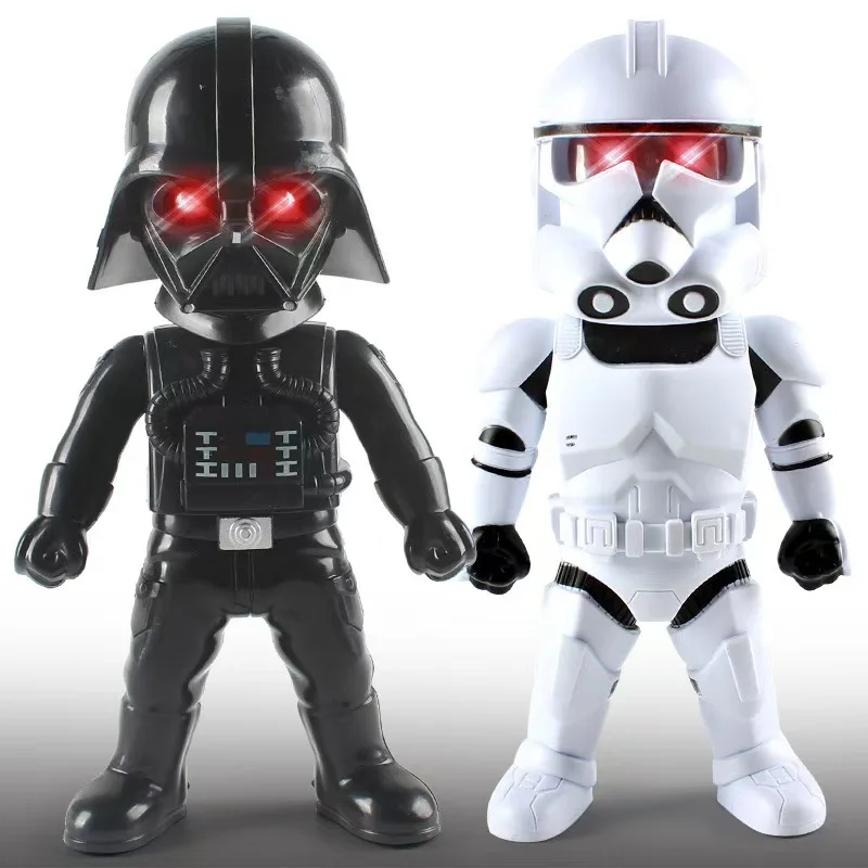 Hasbro 18.5cm Star Wars Doll Black Warrior White Stormtrooper Handmade Model Cartoon Doll Desktop Car Ornament