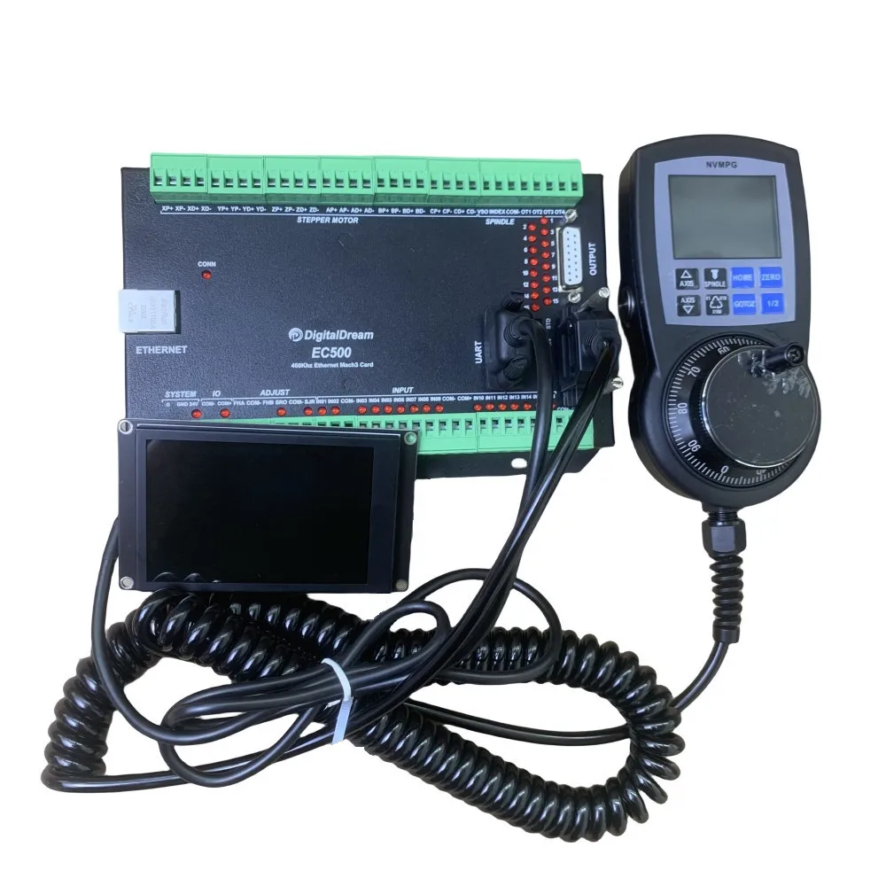 Imagem -03 - Eixos Cnc Controlador de Movimento Ec500 460khz Fresadora Cartão de Controle de Movimento com Mpg & Display Digital Mach3-ethernet
