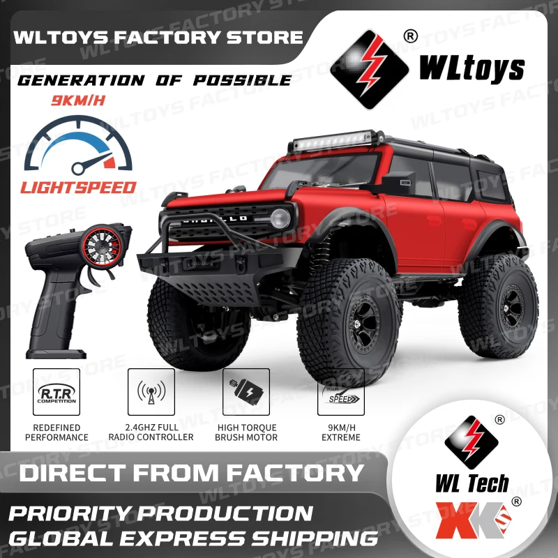 WLtoys 184023 Электрический гусеничный автомобиль 4WD в масштабе 1:18, 9 км/ч, гусеничный гусеничный WLtoys