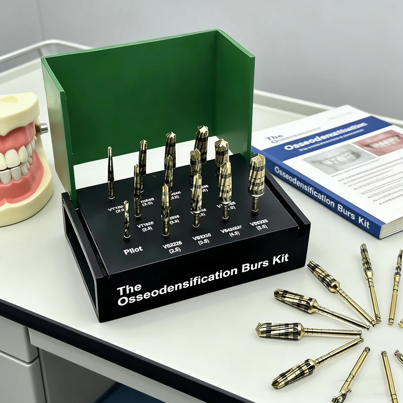 

13Pcs Dental Implant Kit Osseodensification Drills Sinus Lift Surgical Tools for Maxillary Oral Surgery