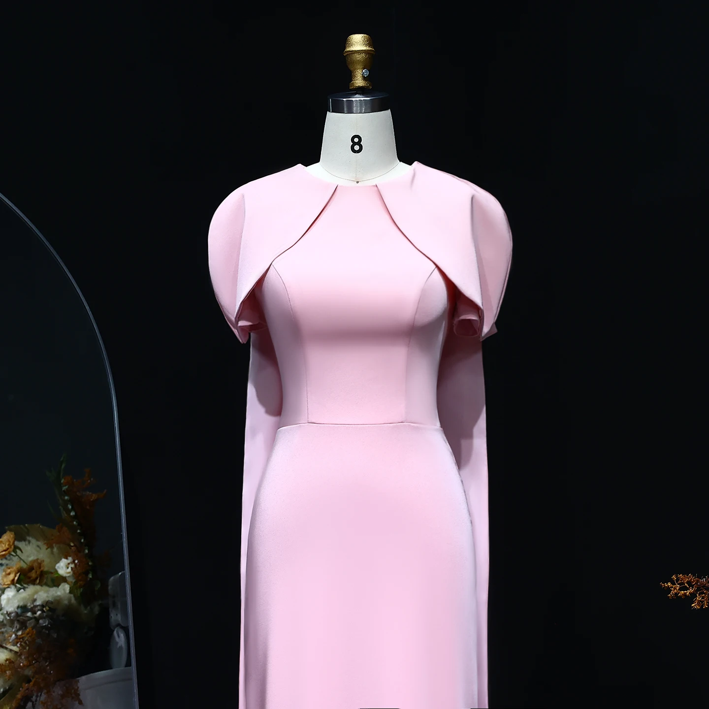 Sharon Said Saudi-Arabien Elegantes Rosa Burgunderrotes Schwarzes Meerjungfrauen-Abendkleid für 2026 Dubai Party Hochzeitskleider SF033 Maßanfertigung – Detail 6