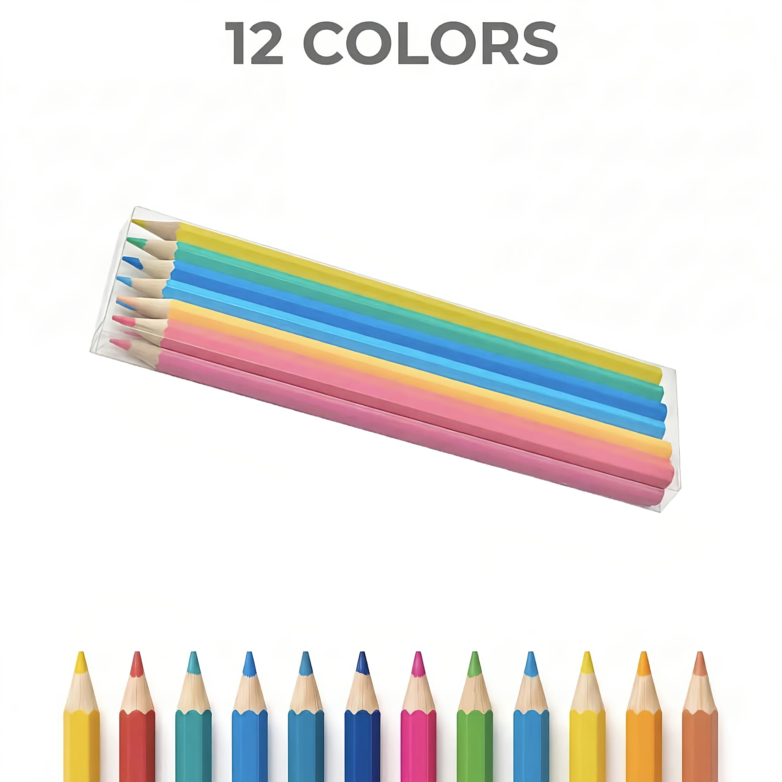 12Pcs Pastel Colored Pencils Set, Soft Colors Drawing Pencils for Coloring, Sketching, Art Projects and Creative Use