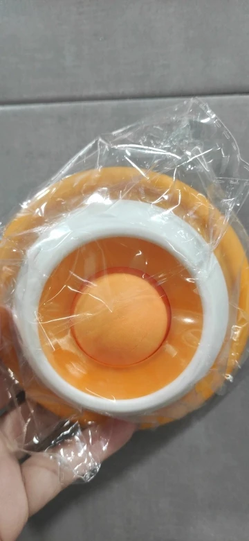 Customer review photo for Pet Lick Bowl with Rolling Ball Slow Feeder