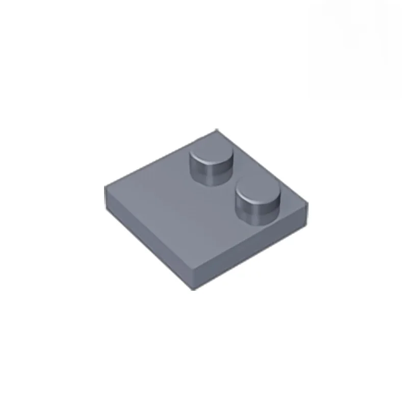 Gobricks 10 pièces briques MOC compatibles assemble des particules 33909 2x2 demi-bord 2 base de bosse plat blocs de construction pièces jouets pour enfants