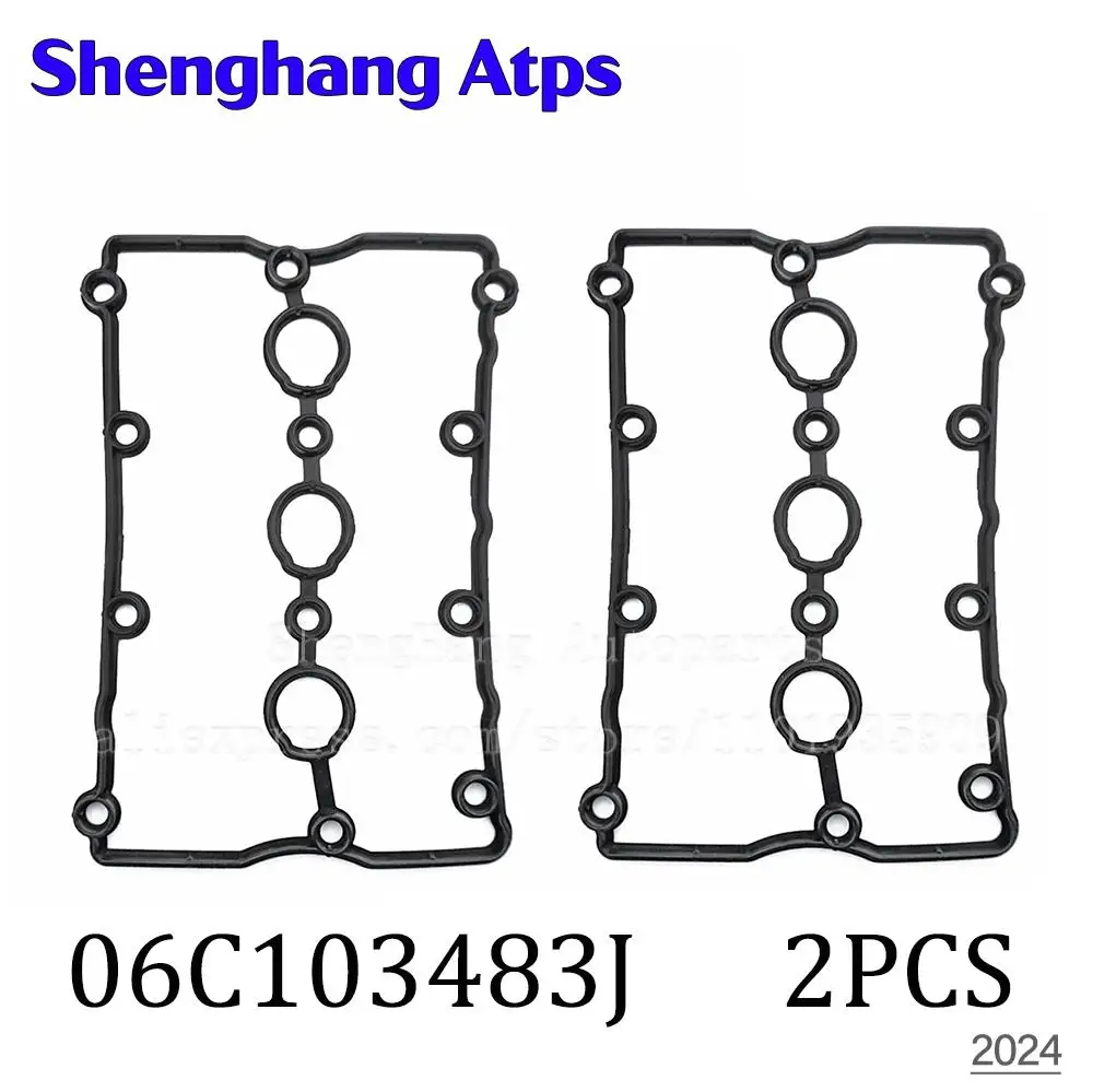 Right Left Engine Valve Cover Gaskets For Audi A4 3.0L 3.2L A6 2.7L 3.0L 3.2L 2002-2006 06C103483J 06C 103 483 J