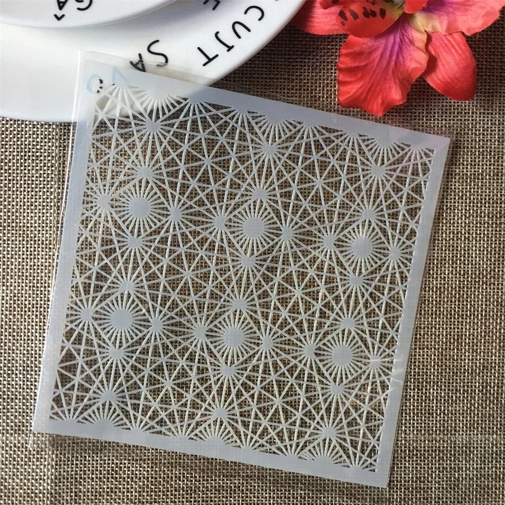 5 "lekka linia tekstura DIY szablony do nakładania warstw malowanie ścian księga gości kolorowanie tłoczenie Album papier dekoracyjny szablon kartek — zdjęcie 2