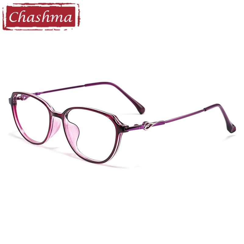 

Chashma Prescription Glasses Women Retro TR90 Eyeglasses Frames for RX Recipe Lenses Student Myopia Reading Eyewear Spectacles