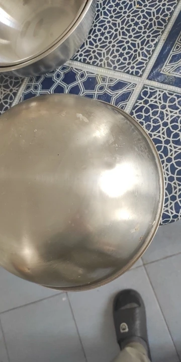 Set of 3 Stainless Steel Mixing Bowls with Measurements, Suitable for Home Use, Thickened for Mixing and Kneading,Ideal for Eggs photo review
