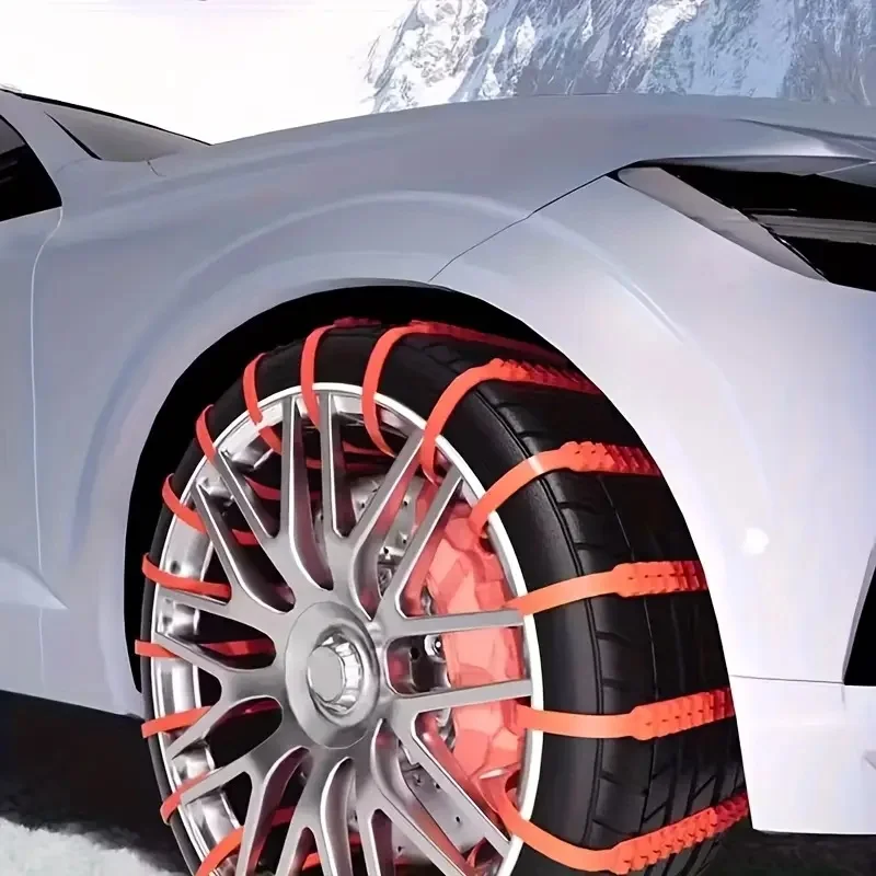 40Pcs Universal Car Snow Chains, Suitable for Winter, Ice Surfaces, and Off-Road Driving, Designed Specifically for Sedans and Suvs - Durable Tire Traction Chains, Perfectly Adapted for Off-Road Vehicles, Specially Designed for Snowy and Icy Conditions, Suitable for Most Vehicle Models