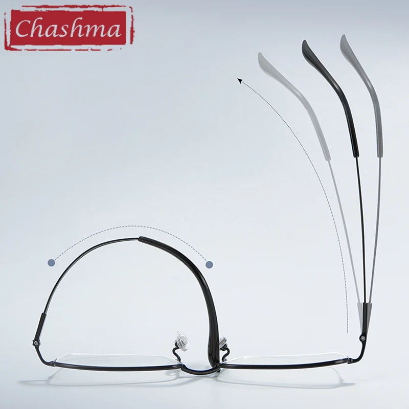 Chashma Prescription Glasses Men Pure Titanium Eyeglasses Frames Top Quality Multifocal Lightweight Eyewear Reading Spectacles