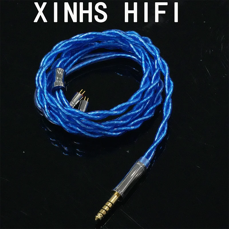 

XINHS A07 4-Pack Blue Single Crystal Copper HIFI Earphone Upgrade Cable