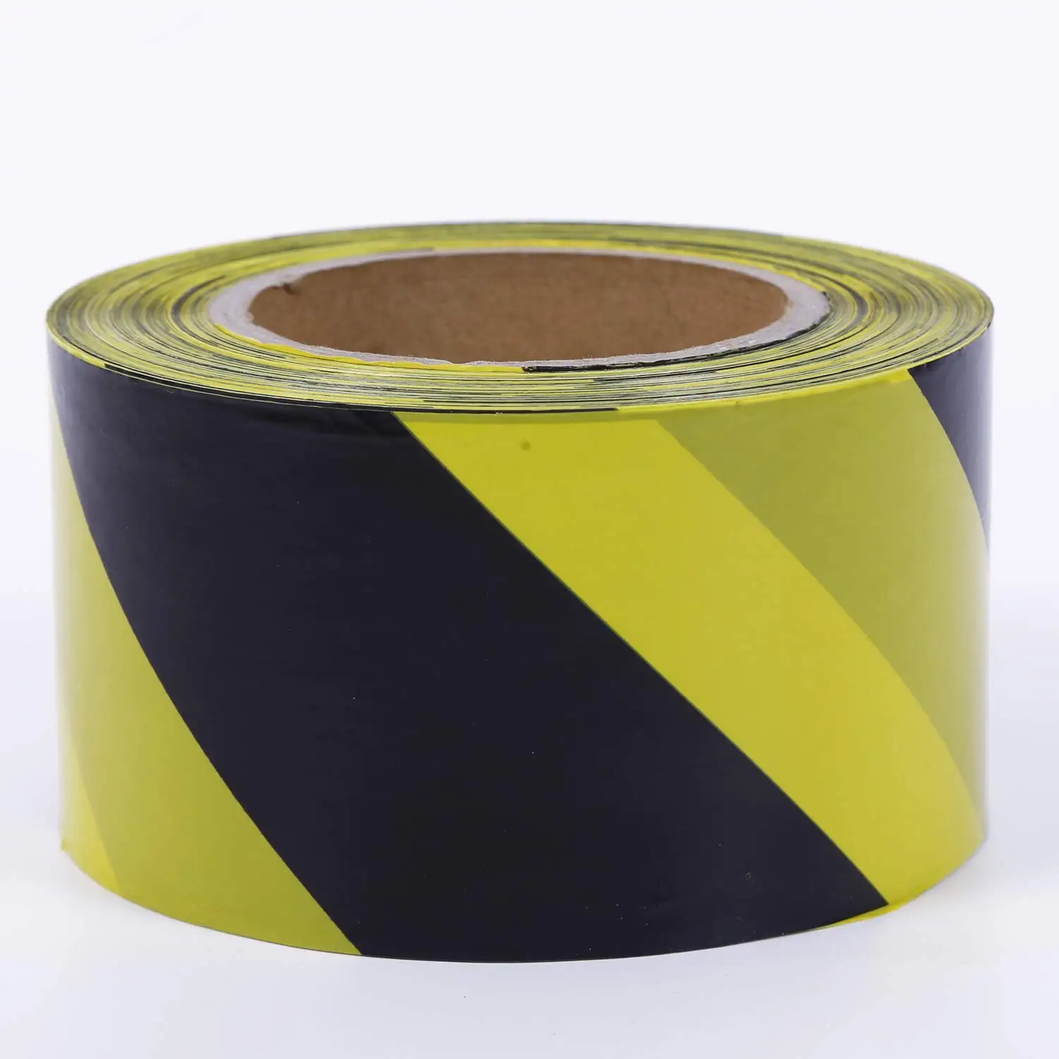 Self-Adhesive Warning Tape Yellow & Black Hazard Safety Striped Barricade Caution Tape For Floor Factory Stairs