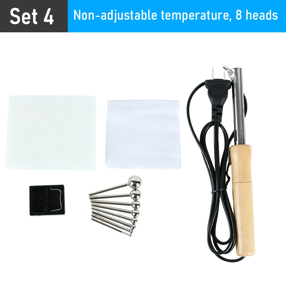 220 V/110 V Stof Bloemen Strijken Tool Set 18/13/11/8 Heads Soldeerbout DIY Kunstbloem Maken Tool Strijkmachine