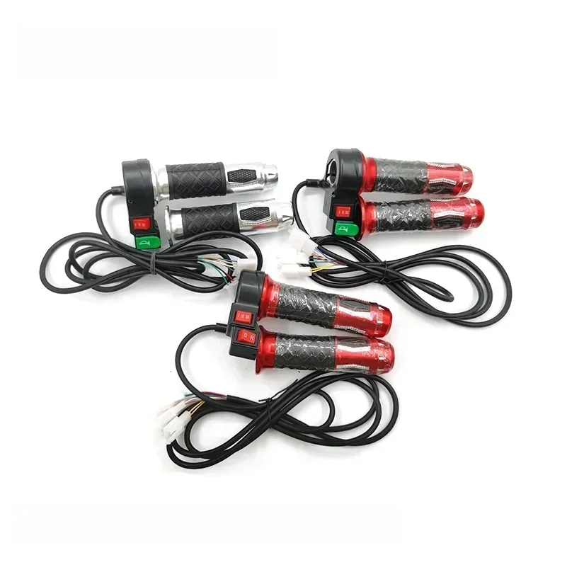 AliExpress NONE 12V-72V Universal Handlebar Grips Three Speed Turn Handle Throttle Accelerator for Citycoco Electric Scooter Bike Accessories