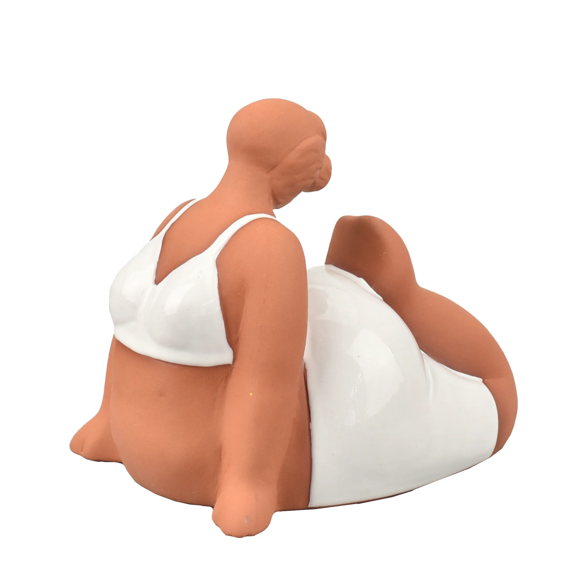 1Pc, Ladyglow Yoga White Statue, Creative Art Design Modern Home Office Bookshelf TV Cabinet Accessories Desk Decoration Gifts