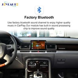 Joyeauto Apple CarPlay Wireless For Audi MMI 2G A4 A5 A6 2006-2009 Android Auto Carplay Module Decoder Box Netflix Speaker Radio