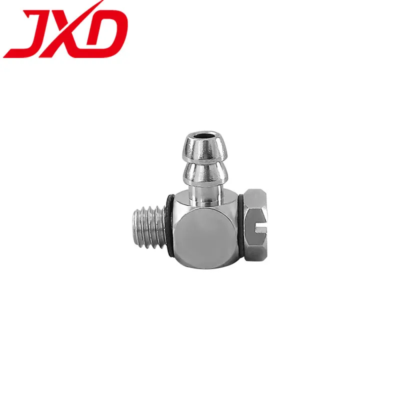 JXD SMC M-3ALU-4 M-5ALU-6 M-5ATHU-4 MHE6-M5 Thread M3 M5 Straight Hook Elbow Metal Joint Pneumatic Fitting Quick Connector