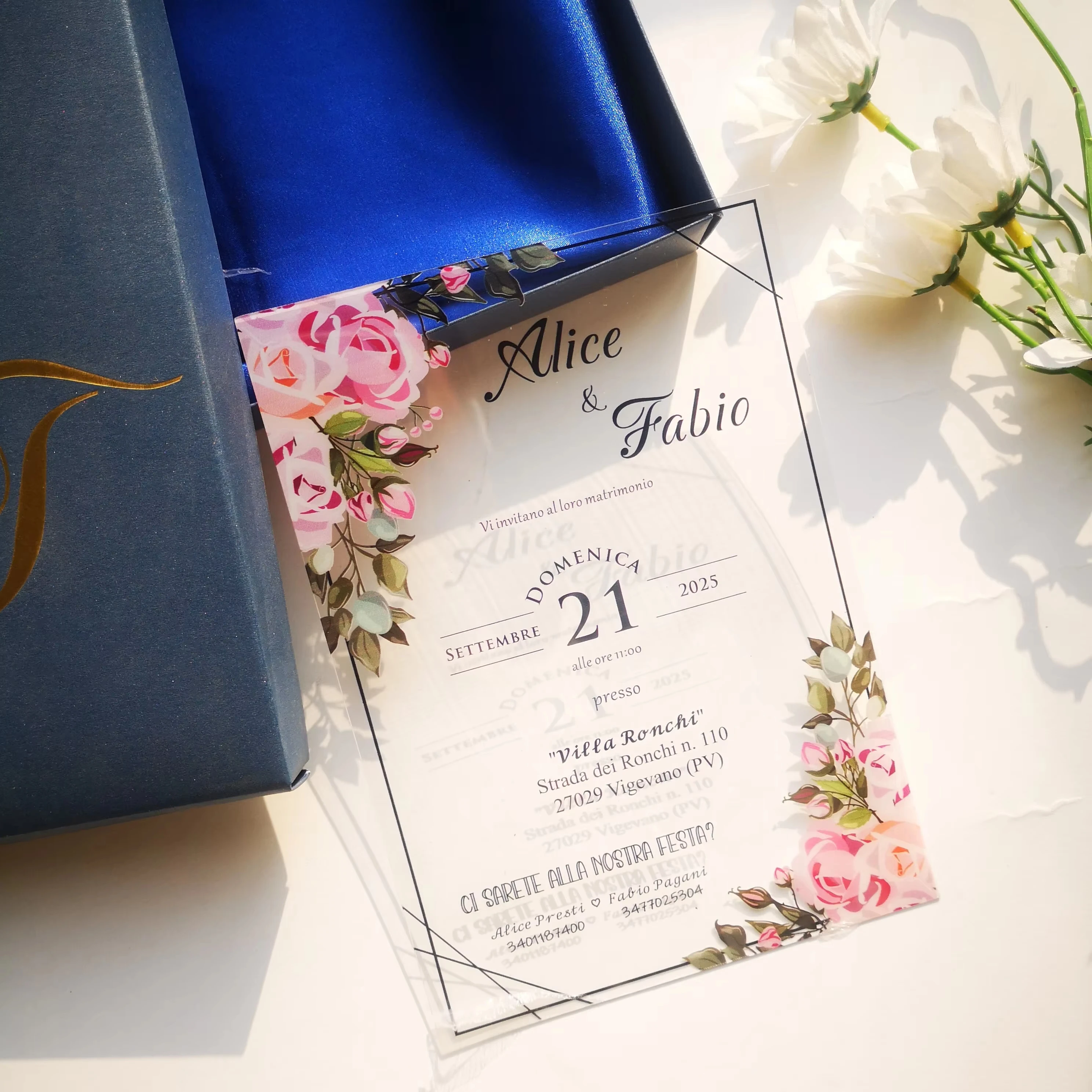 

Personalized Clear Wedding Invitation Save The Date Custom Name Vintage Elegant Bridal Shower Card Party Menu Print Anniversary