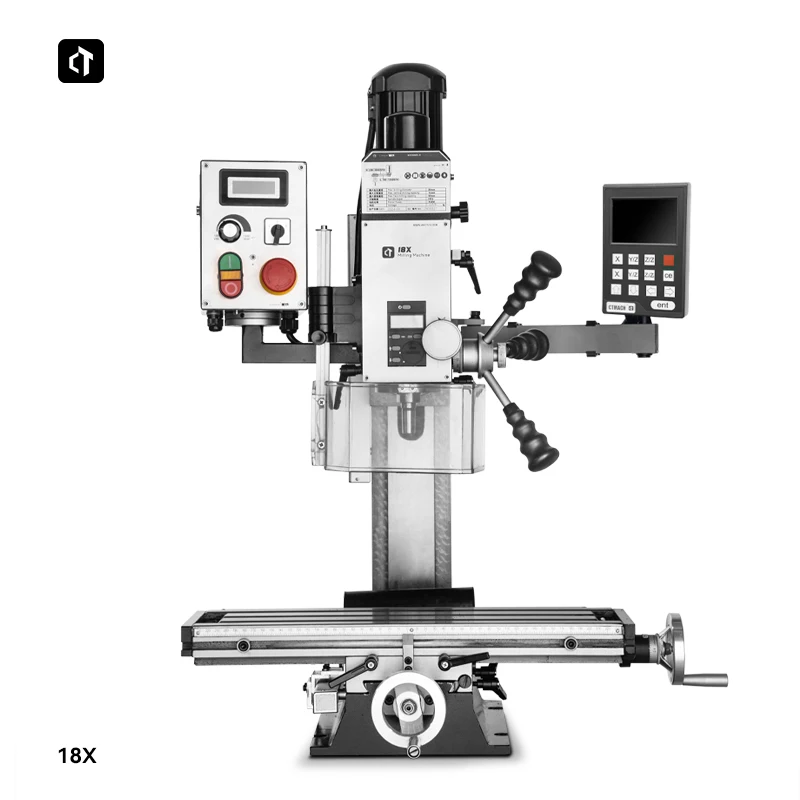 18X Milling Machine Benchtop Milling Drilling Machine with Digital Display Mini Mill Drill Variable Speed 750W Brushless Motor