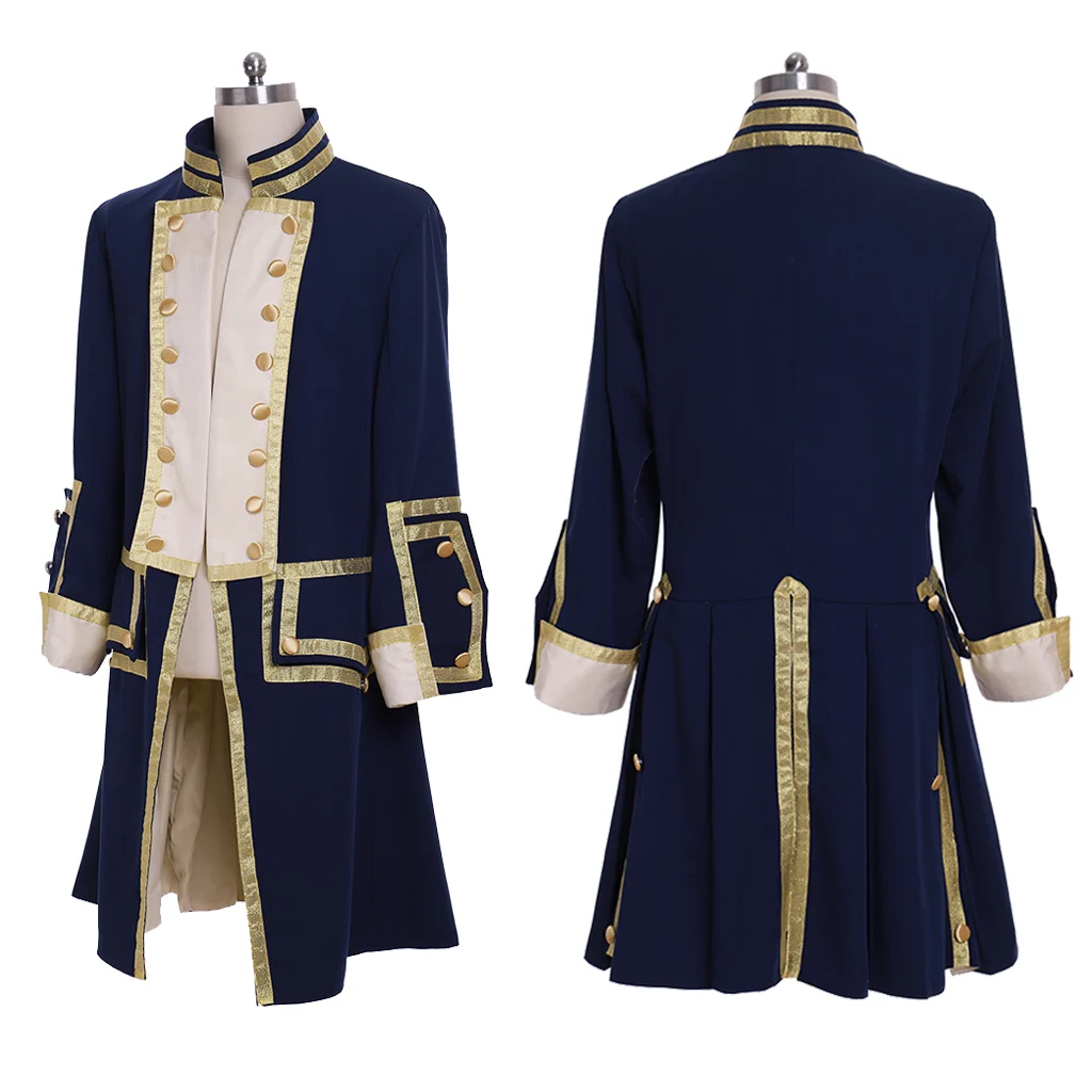 

18th Century Mens Royal Military Uniform Medieval Jacket Costume Colonial Tuxedo Hamilton Coat George Washington custom made