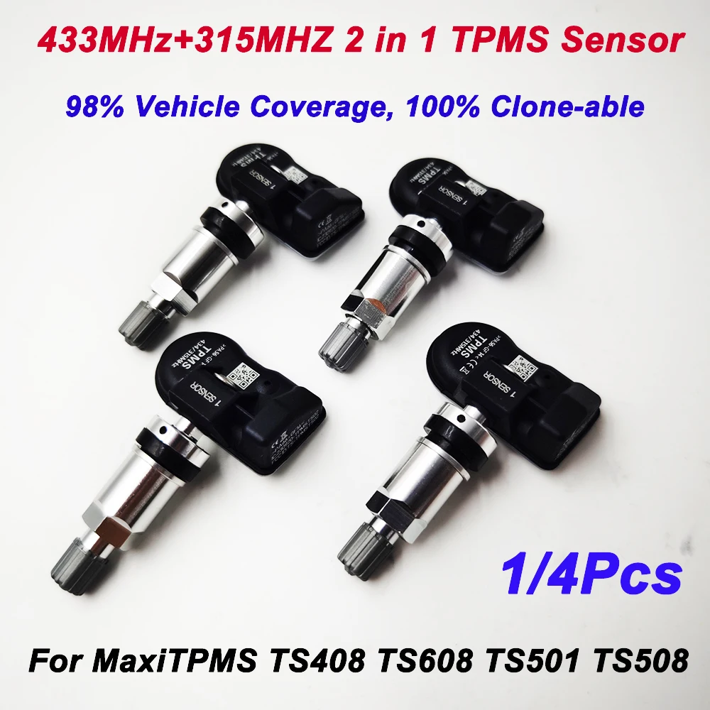 New for Autel 2 in 1 MX Sensor 433MHz 315MHZ TPMS Sensor For TS501 TS508 TS601 TS608 ITS600E MK808TS MK808S-TS MP808TS MX-Sensor