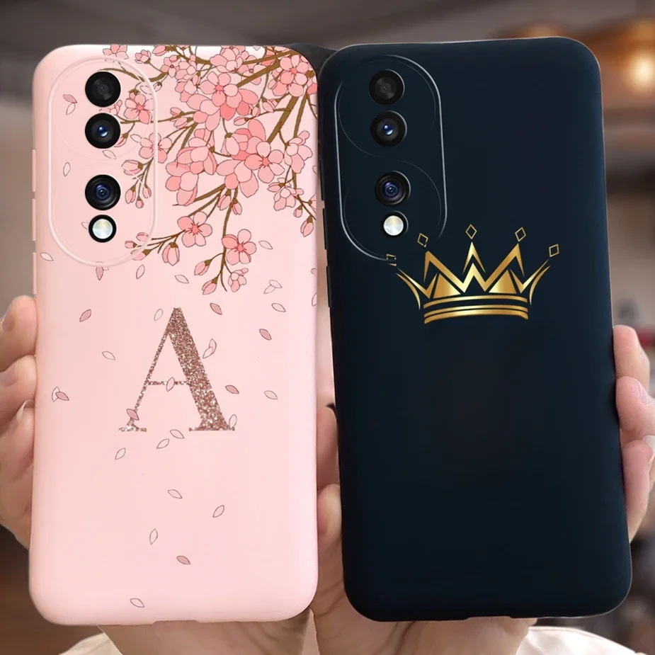 Etui na telefon Huawei Honor 70 FNE-AN00 FNE-NX9 Stylish Letters Cover Miękkie silikonowe etui na telefon Honor70 Hono 70 Pro Plus Back Cover — zdjęcie 2