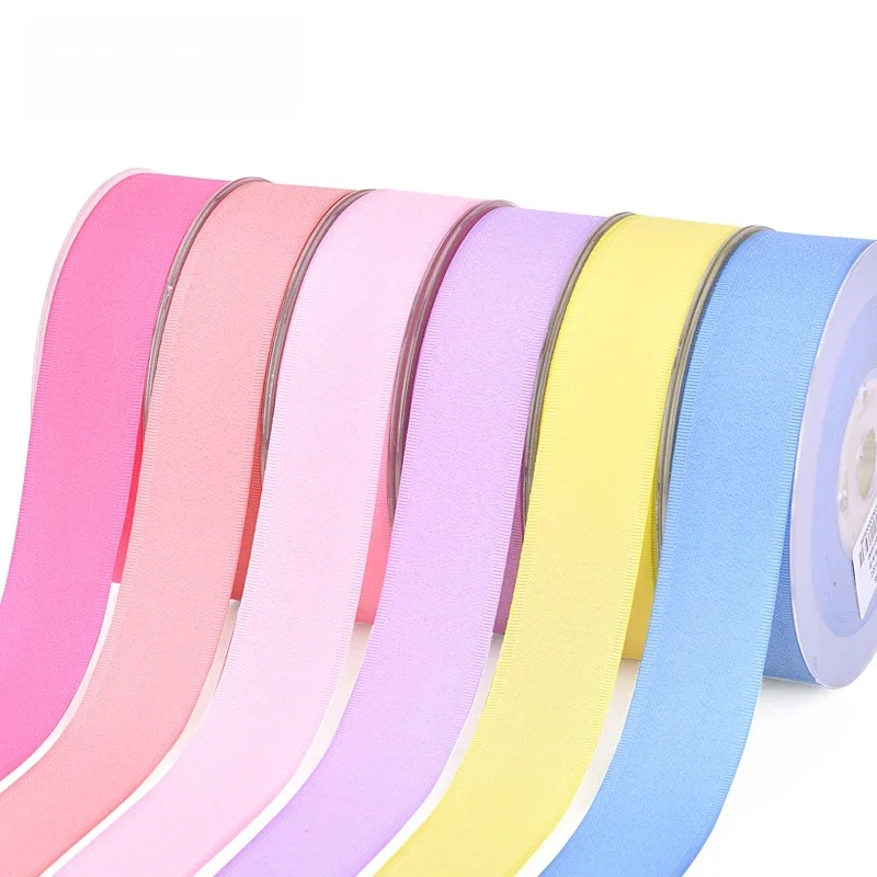 YAMA poliester Grosgrain krawędzi granulowany wstążka 9 16 19 25 38 mm i 3/8 5/8 3/4 1 1-1/2 cal 100 metrów nadrukowane wstążki łuki — zdjęcie 2